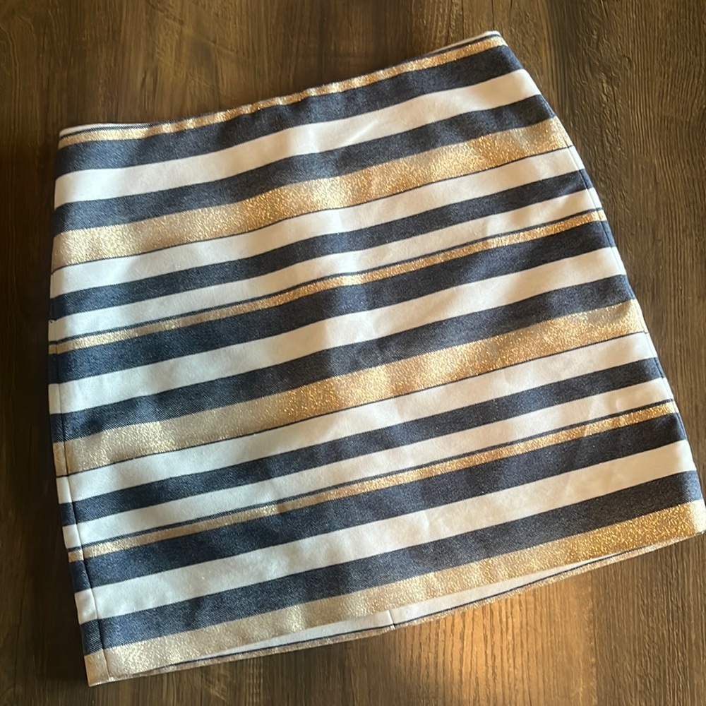 J Crew Striped Skirt